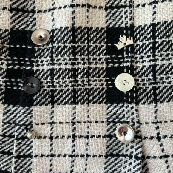 Floriane Plaid Wool Blend Jumper Dress Holiday Winter Dressy 4T - Picture 2 of 5